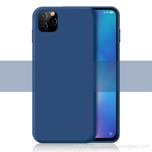 Custom Soft Tpu Cellphone Mobile Cover Bulk Liquid Silicone Phone Case For Iphone 11 X 8 7 6 Plus